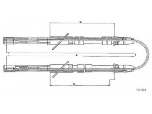 CABOR 10.562 trosas, stovėjimo stabdys
21213508180
