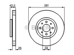 BOSCH 0 986 479 B52 stabdžių diskas 
 Stabdžių sistema -> Diskinis stabdys -> Stabdžių diskas
46535086, 46765546, 46535086, 46765546