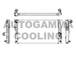 AUTOGAMMA 107159 radiatorius, variklio aušinimas 
 Aušinimo sistema -> Radiatorius/alyvos aušintuvas -> Radiatorius/dalys
17117618807, 7618807