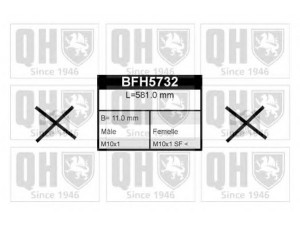 QUINTON HAZELL BFH5732 stabdžių žarnelė 
 Stabdžių sistema -> Stabdžių žarnelės
4806.E7