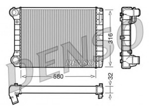 DENSO DRM09101 radiatorius, variklio aušinimas 
 Aušinimo sistema -> Radiatorius/alyvos aušintuvas -> Radiatorius/dalys
46524619, 46778155