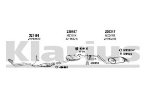 KLARIUS 600114E išmetimo sistema 
 Išmetimo sistema -> Išmetimo sistema, visa