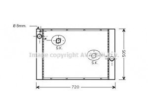 AVA QUALITY COOLING BW2283 radiatorius, variklio aušinimas 
 Aušinimo sistema -> Radiatorius/alyvos aušintuvas -> Radiatorius/dalys
17117532770, 7532770