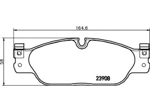 HELLA 8DB 355 012-251 stabdžių trinkelių rinkinys, diskinis stabdys 
 Techninės priežiūros dalys -> Papildomas remontas
C2C23786, CSC23786, XR830139