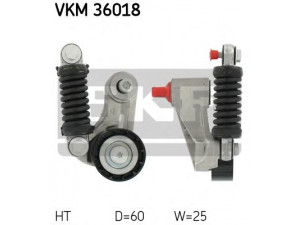 SKF VKM 36018 įtempiklio skriemulys, V formos rumbuotas diržas 
 Diržinė pavara -> V formos rumbuotas diržas/komplektas -> Įtempiklio skriemulys
77 00 861 810, 30812354
