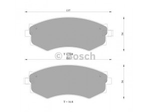 BOSCH 0 986 505 224 stabdžių trinkelių rinkinys, diskinis stabdys 
 Techninės priežiūros dalys -> Papildomas remontas
1V2F3328Z, MN-164M, 41060 0E590