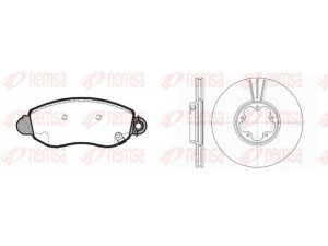 REMSA 8772.00 stabdžių rinkinys, diskiniai stabdžiai 
 Stabdžių sistema -> Diskinis stabdys -> Stabdžių remonto rinkinys
40414280