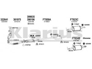 KLARIUS 330983U išmetimo sistema 
 Išmetimo sistema -> Išmetimo sistema, visa