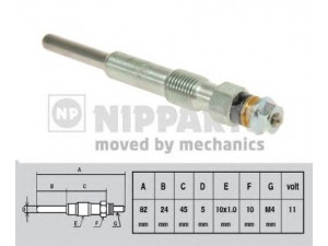 NIPPARTS J5714000 kaitinimo žvakė 
 Kibirkšties / kaitinamasis uždegimas -> Kaitinimo kaištis
100-226-184, 12291-P5T-G00