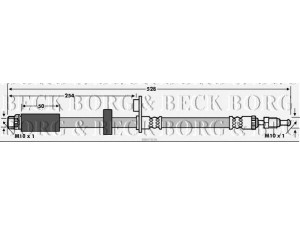 BORG & BECK BBH7836 stabdžių žarnelė 
 Stabdžių sistema -> Stabdžių žarnelės
4806.G1