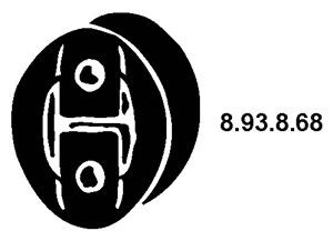 EBERSPÄCHER 8.93.8.68 spaustukas, duslintuvas 
 Išmetimo sistema -> Surinkimo dalys -> Atskiros surinkimo dalys -> Guminis žiedas