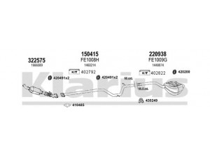 KLARIUS 361953E išmetimo sistema 
 Išmetimo sistema -> Išmetimo sistema, visa