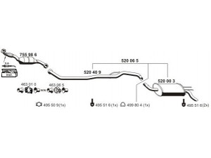 ERNST 100277 išmetimo sistema 
 Išmetimo sistema -> Išmetimo sistema, visa