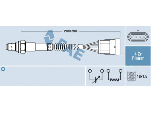 FAE 77227 lambda jutiklis 
 Išmetimo sistema -> Lambda jutiklis
46760863, 46805749