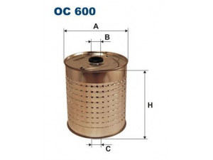 FILTRON OC600 alyvos filtras 
 Techninės priežiūros dalys -> Techninės priežiūros intervalai
D114, 5000678, 5001753, 5004748
