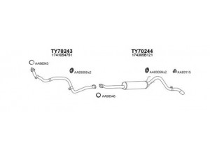 VENEPORTE 800208 išmetimo sistema 
 Išmetimo sistema -> Išmetimo sistema, visa