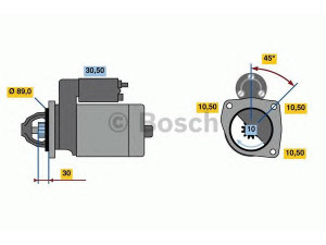 BOSCH 0 001 262 020 starteris
504357109