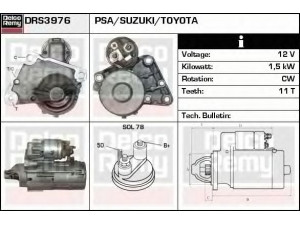 DELCO REMY DRS3976 starteris 
 Elektros įranga -> Starterio sistema -> Starteris
M000T22471, M000T22473, M0T22471