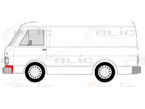 BLIC 6504-03-9560221P sparnas 
 Kėbulas -> Transporto priemonės priekis -> Sparnas/montavimo dalys