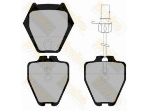 Brake ENGINEERING PA1329 stabdžių trinkelių rinkinys, diskinis stabdys 
 Techninės priežiūros dalys -> Papildomas remontas
4B0698151D, 4B0698151L, 4B0698151S