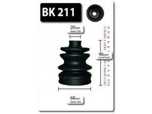 SHAFTEC BK211 gofruotoji membrana, kardaninis velenas 
 Ratų pavara -> Gofruotoji membrana
46308672