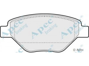 APEC braking PAD1305 stabdžių trinkelių rinkinys, diskinis stabdys 
 Techninės priežiūros dalys -> Papildomas remontas
410609192R, 7701207673