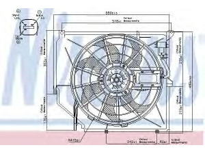 NISSENS 85649 ventiliatorius, radiatoriaus 
 Aušinimo sistema -> Oro aušinimas
17117510617, 17117525508, 17117561757
