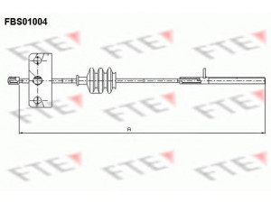 FTE FBS01004 trosas, stovėjimo stabdys 
 Stabdžių sistema -> Valdymo svirtys/trosai
46410282, 60806293, 60811362, 7609367
