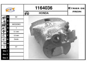 SNRA 1164036 stabdžių apkaba
45210671672, 45210671674