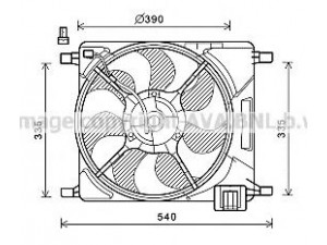 AVA QUALITY COOLING CT7501 ventiliatorius, radiatoriaus 
 Aušinimo sistema -> Oro aušinimas
95978940