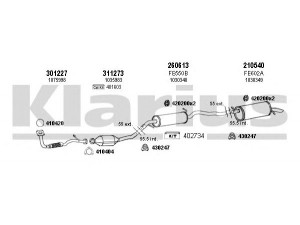 KLARIUS 361236E išmetimo sistema 
 Išmetimo sistema -> Išmetimo sistema, visa