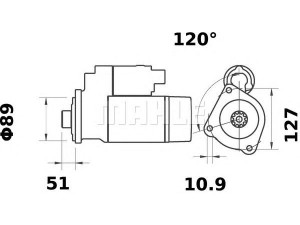 MAHLE ORIGINAL MS 63 starteris
0118 3035, 4905212