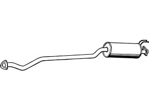 FENNO P2728 vidurinis duslintuvas 
 Išmetimo sistema -> Duslintuvas
18220-S5A-J03
