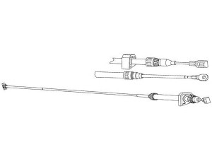 KAWE VW02205 trosas, stovėjimo stabdys 
 Stabdžių sistema -> Valdymo svirtys/trosai
9014202185, 2D0609701A