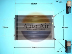 AUTO AIR GLOUCESTER 16-2014 kondensatorius, oro kondicionierius