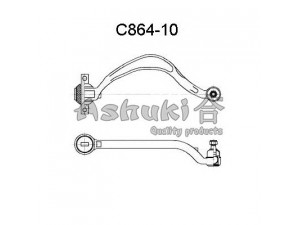 ASHUKI C864-10 vikšro valdymo svirtis 
 Ašies montavimas/vairavimo mechanizmas/ratai -> Valdymo svirtis/pasukamosios svirties sujungimas -> Vairo trauklės (valdymo svirtis, išilginis balansyras, diago
210385/ABS, 32-16 050 0026/MEYLE