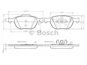 BOSCH 0 986 TB2 446 stabdžių trinkelių rinkinys, diskinis stabdys 
 Techninės priežiūros dalys -> Papildomas remontas
2M5V2K021AA, 4346371, 4387361, 4427737