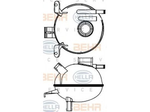 HELLA 8MA 376 704-901 išsiplėtimo bakelis, aušinimo skystis 
 Aušinimo sistema -> Radiatorius/alyvos aušintuvas -> Išsiplėtimo bakelis, variklio aušinimo skystis
92089948