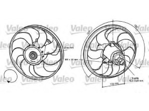 VALEO 696056 ventiliatorius, radiatoriaus 
 Aušinimo sistema -> Oro aušinimas
3A0959455B