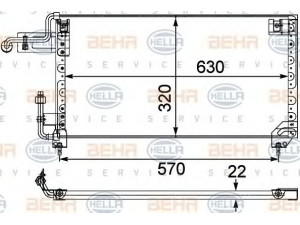 HELLA 8FC 351 303-721 kondensatorius, oro kondicionierius 
 Oro kondicionavimas -> Kondensatorius
F42Z19712AB