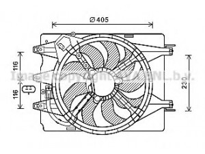 AVA QUALITY COOLING FT7601 ventiliatorius, radiatoriaus 
 Aušinimo sistema -> Oro aušinimas
51921113