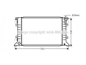 AVA QUALITY COOLING FD2210 radiatorius, variklio aušinimas
89VB8005BB
