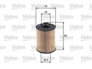 VALEO 586519 alyvos filtras 
 Techninės priežiūros dalys -> Techninės priežiūros intervalai
650307, 650311, 9192425, 90543378