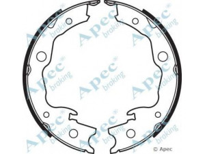 APEC braking SHU727 stabdžių trinkelė 
 Stabdžių sistema -> Būgninis stabdys -> Stabdžių įdėklas/ trinkelė
44060CY025