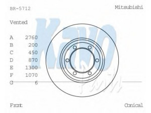 KAVO PARTS BR-5712 stabdžių diskas 
 Dviratė transporto priemonės -> Stabdžių sistema -> Stabdžių diskai / priedai
MB366466