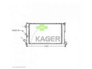 KAGER 31-0941 radiatorius, variklio aušinimas 
 Aušinimo sistema -> Radiatorius/alyvos aušintuvas -> Radiatorius/dalys
6025307275, 7700821911, 7701038219