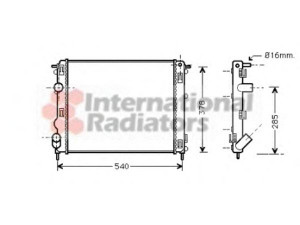 VAN WEZEL 43002272 radiatorius, variklio aušinimas 
 Aušinimo sistema -> Radiatorius/alyvos aušintuvas -> Radiatorius/dalys
7700430784