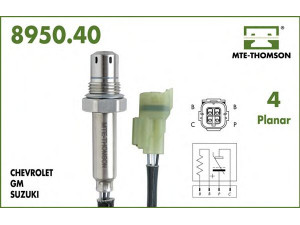 MTE-THOMSON 8950.40.063 lambda jutiklis 
 Elektros įranga -> Jutikliai
18213-50G10, 18213-50G11, 18213-65D20