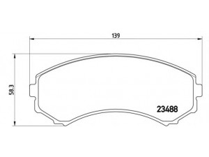 BREMBO P 54 029 stabdžių trinkelių rinkinys, diskinis stabdys 
 Techninės priežiūros dalys -> Papildomas remontas
4605A041, S4Y93328Z, S4Y93328ZA