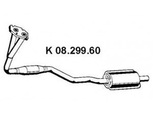EBERSPÄCHER 08.299.60 katalizatoriaus keitiklis 
 Išmetimo sistema -> Katalizatoriaus keitiklis
58 54 401, 8 54 442